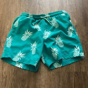 Boys Pineapple swim trunks